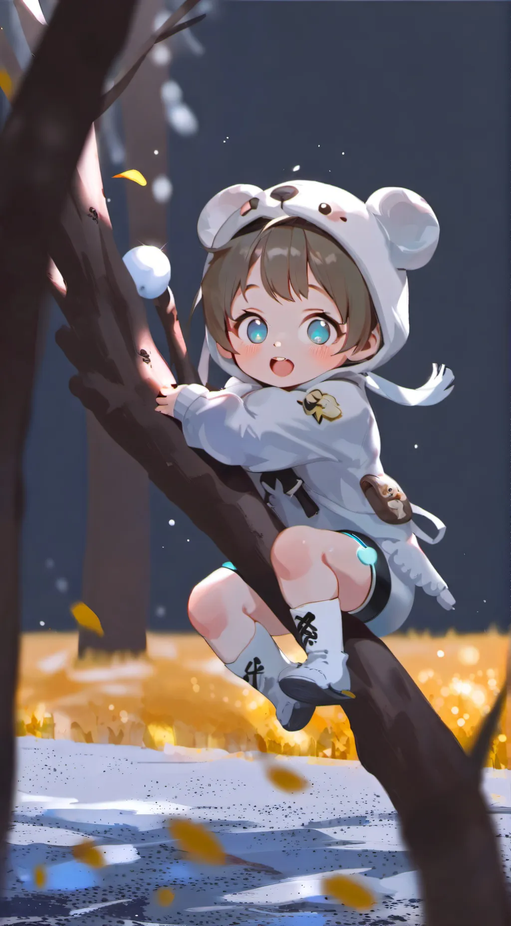 ai character: Baby Cling background