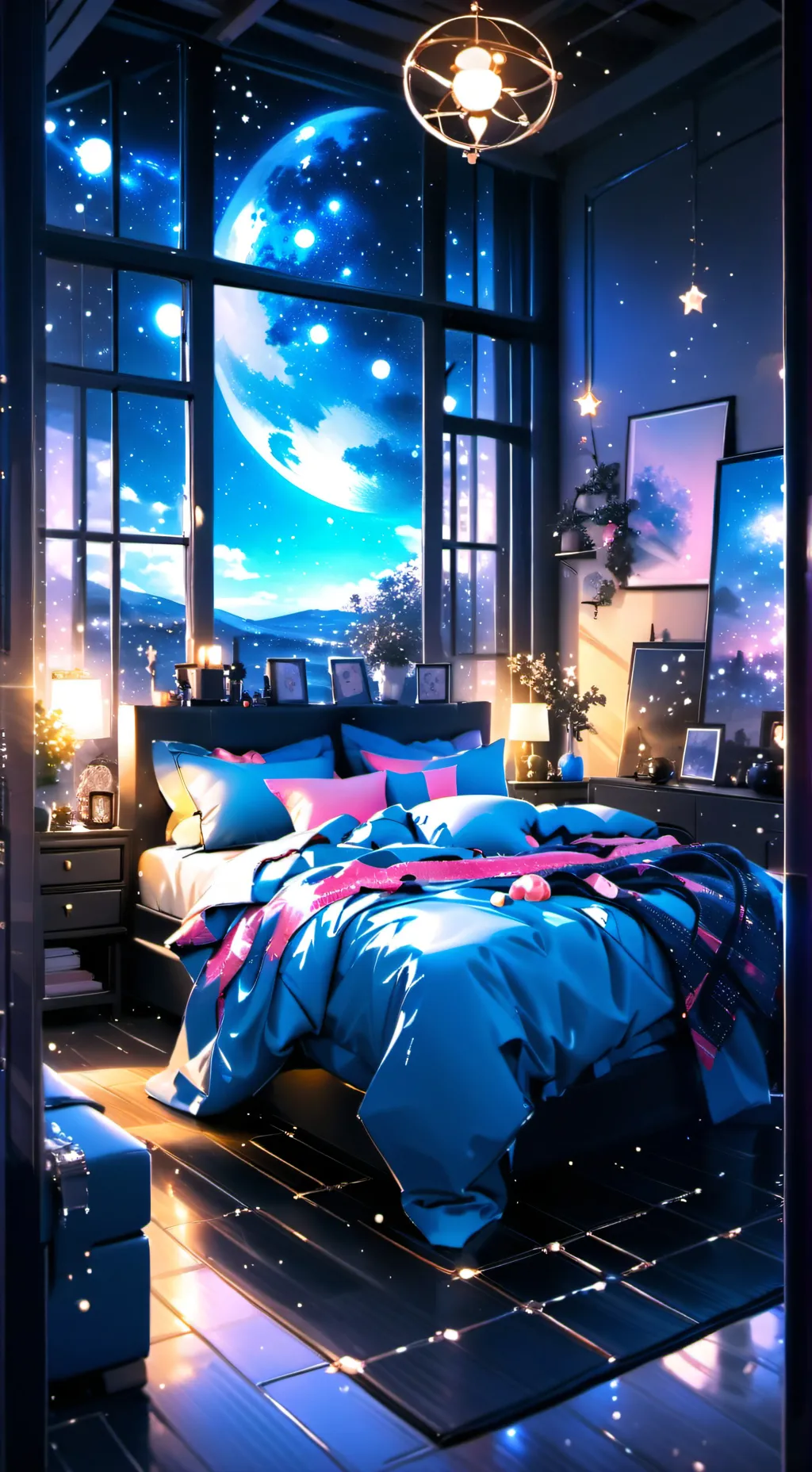 ai character: Mha Slumber party! background