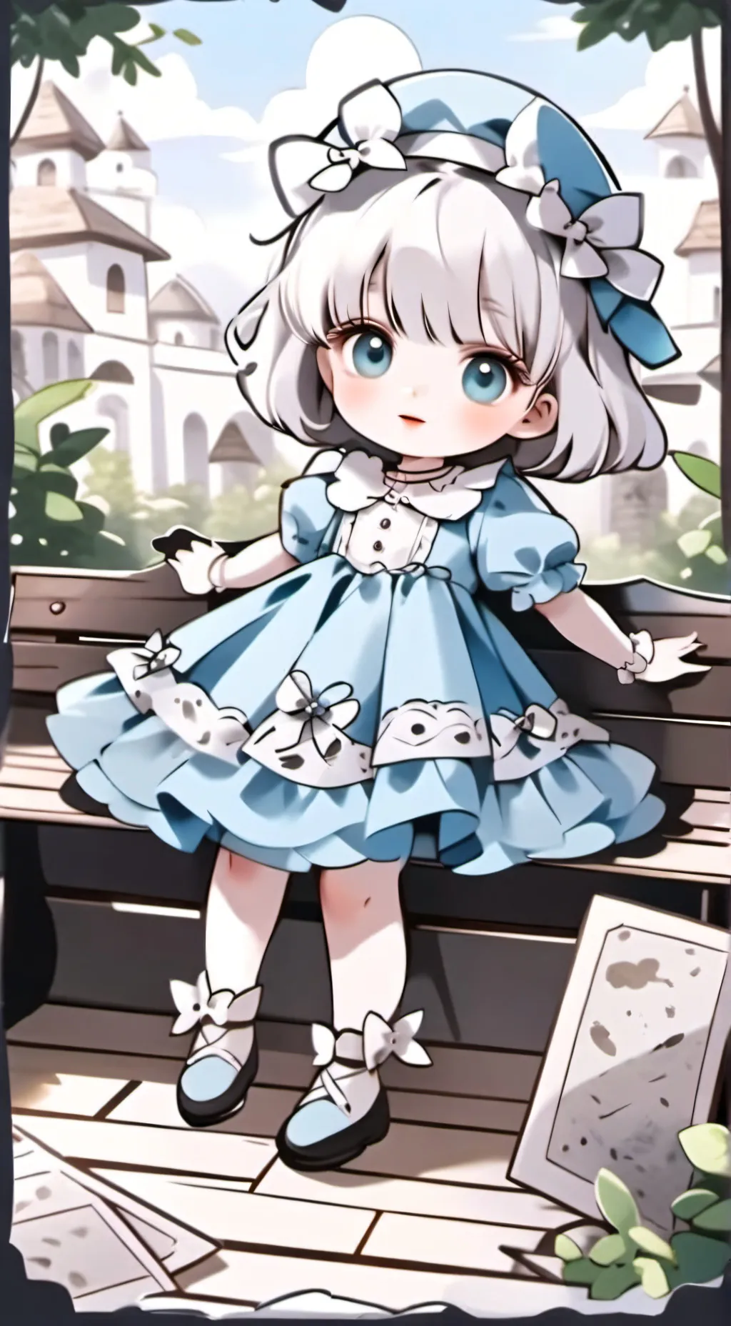 ai character: baby background