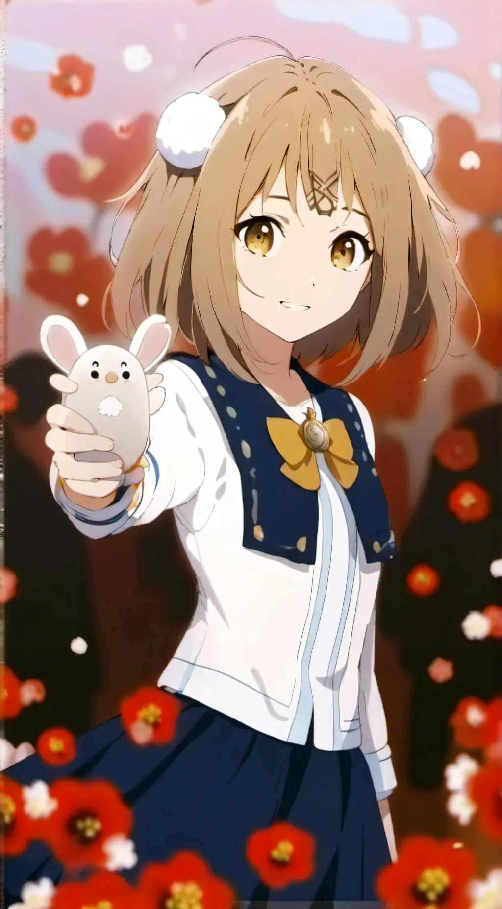 ai character: cute girl background