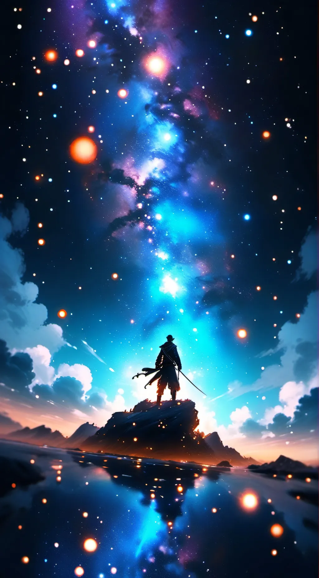 ai character: Leonardo  background