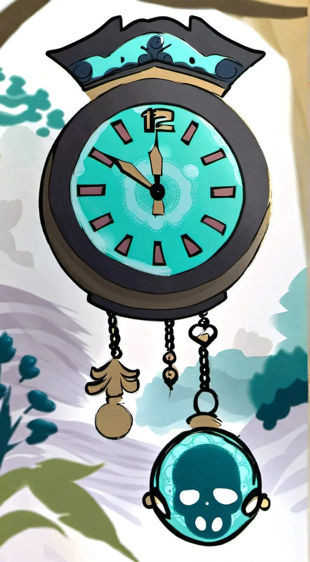 ai character: clock background