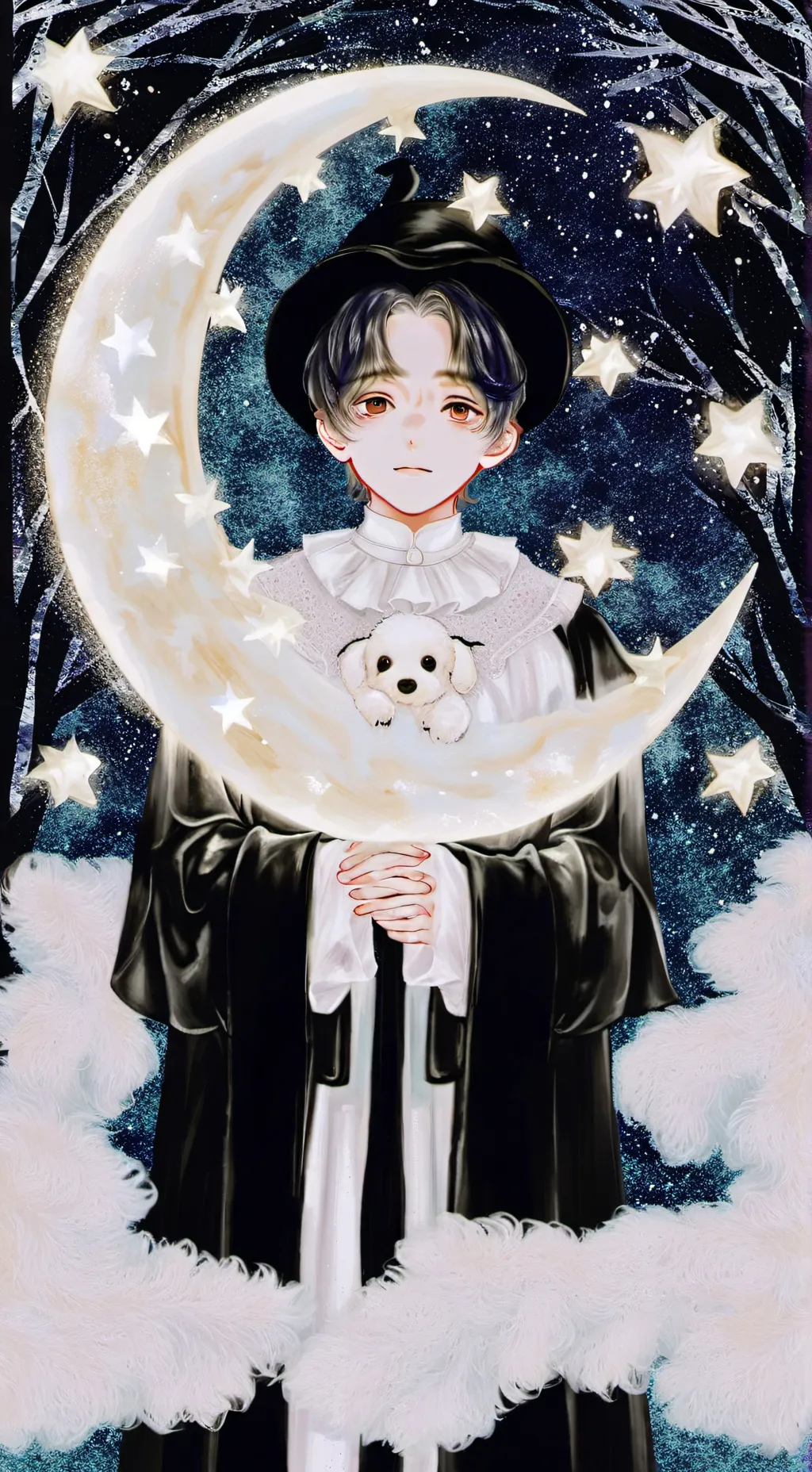 ai character: 🌑🪐Astro🪐🌑 background