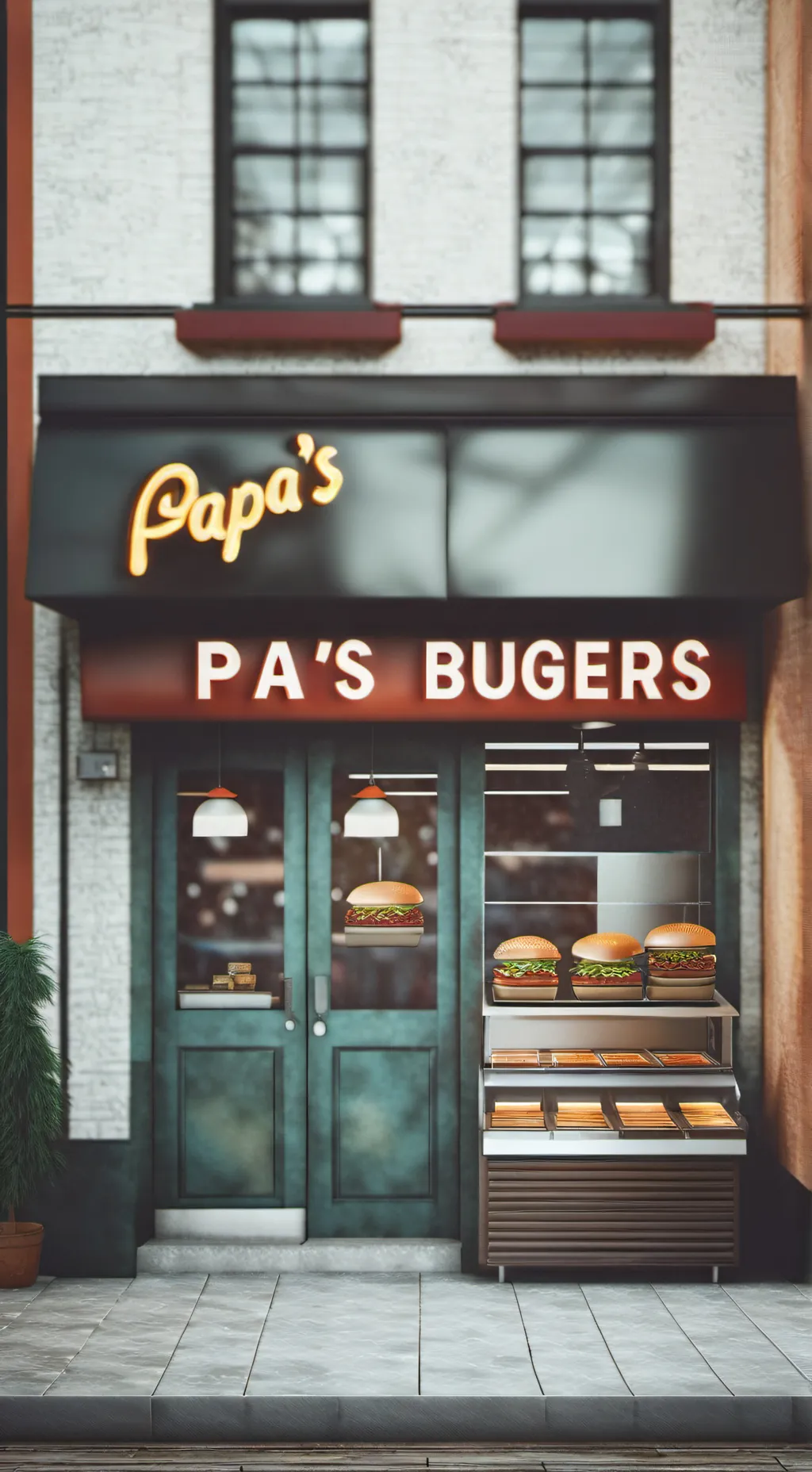 ai character: Papa’s burgers background