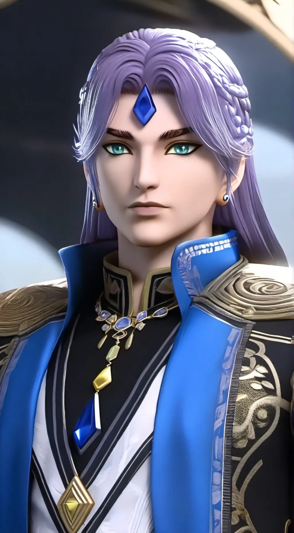 ai character: Mu de Aries  background