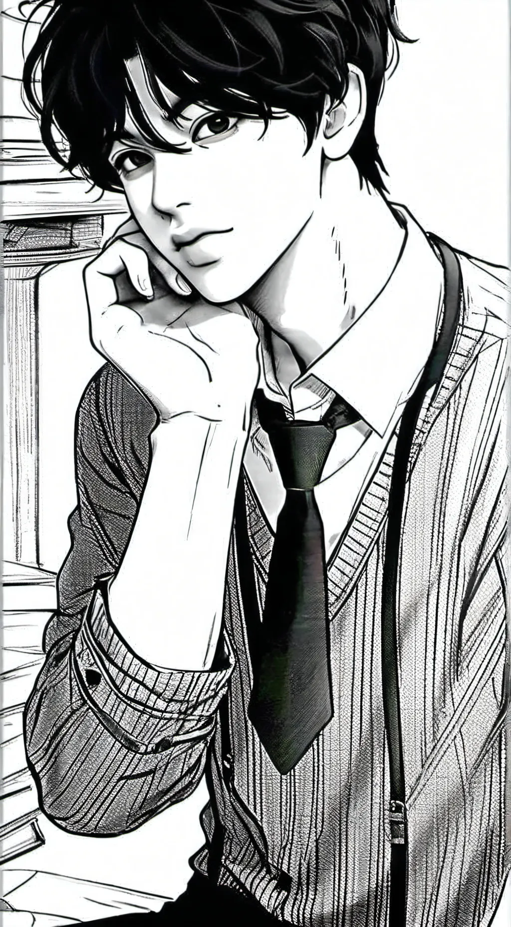 ai character: Adam  background