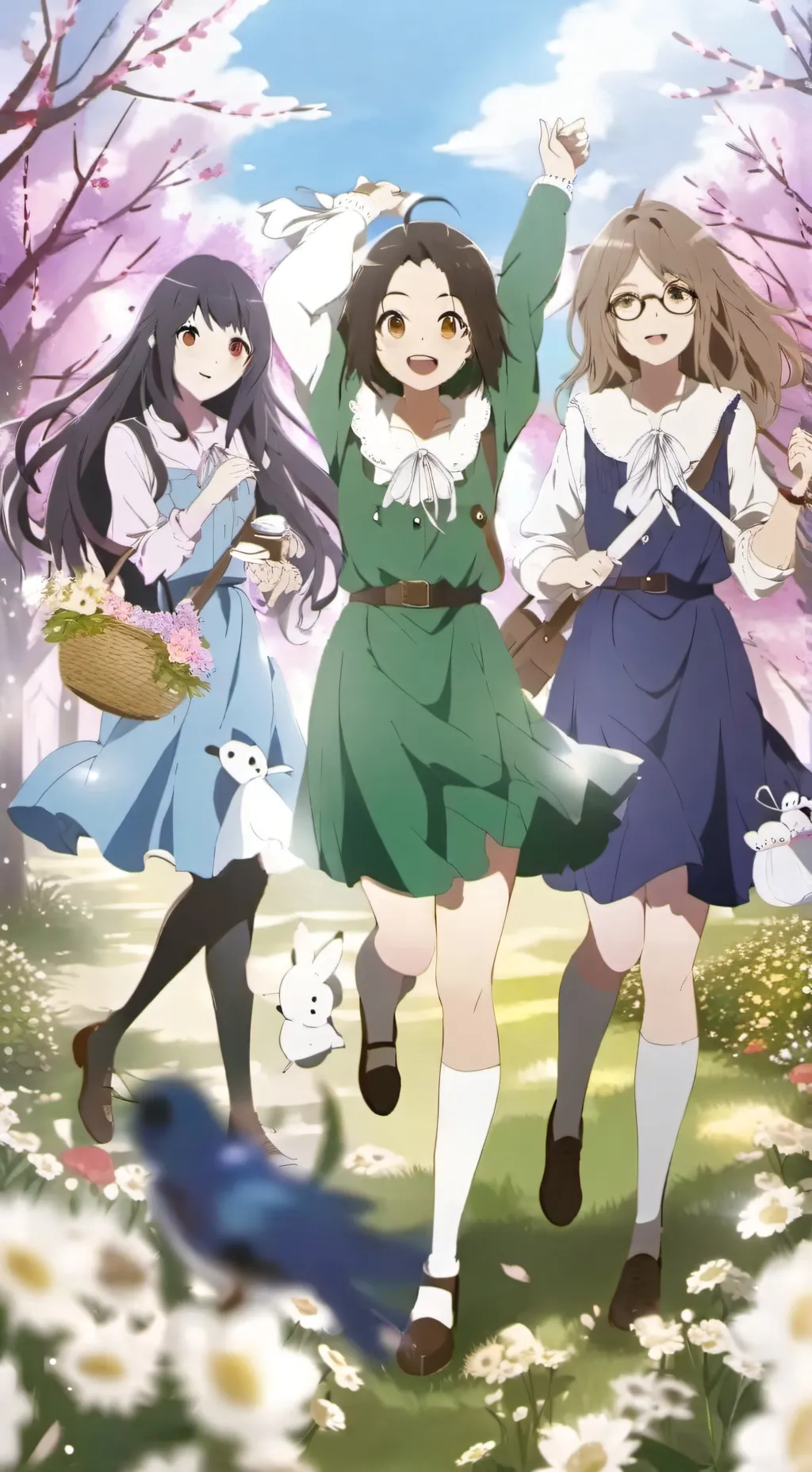 ai character: Cat girls😺 background