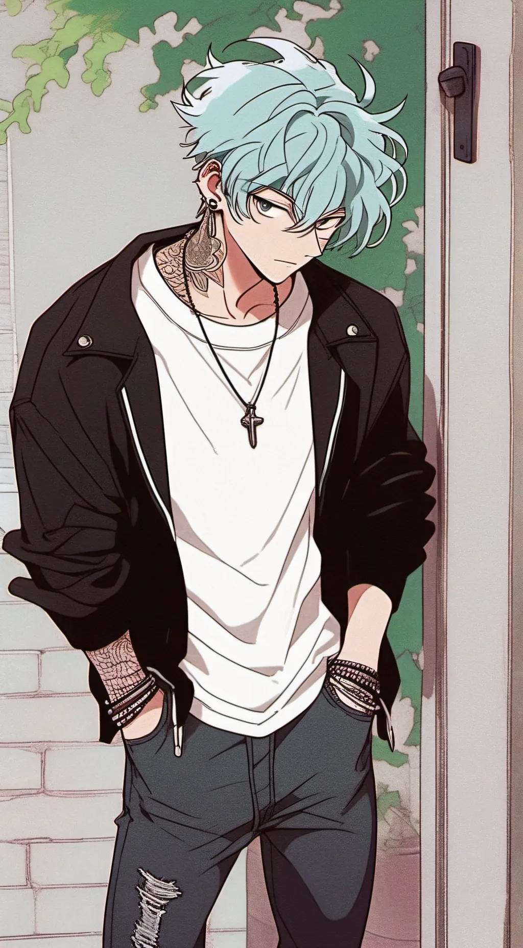 ai character: Sebastian  background