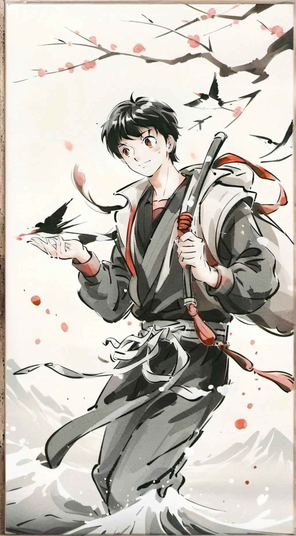 ai character: tsubaza ozora♡ background