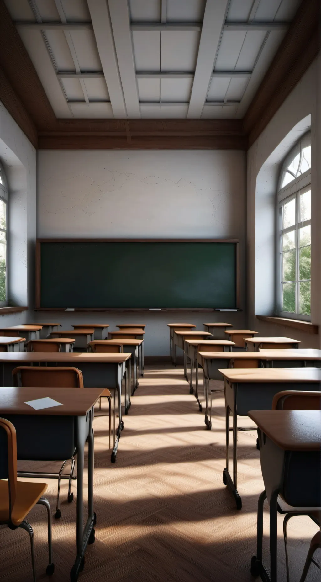 ai character: Mean Classroom background