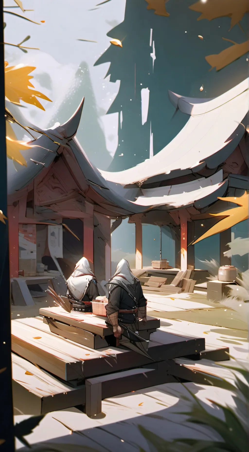 ai character: anime fight background