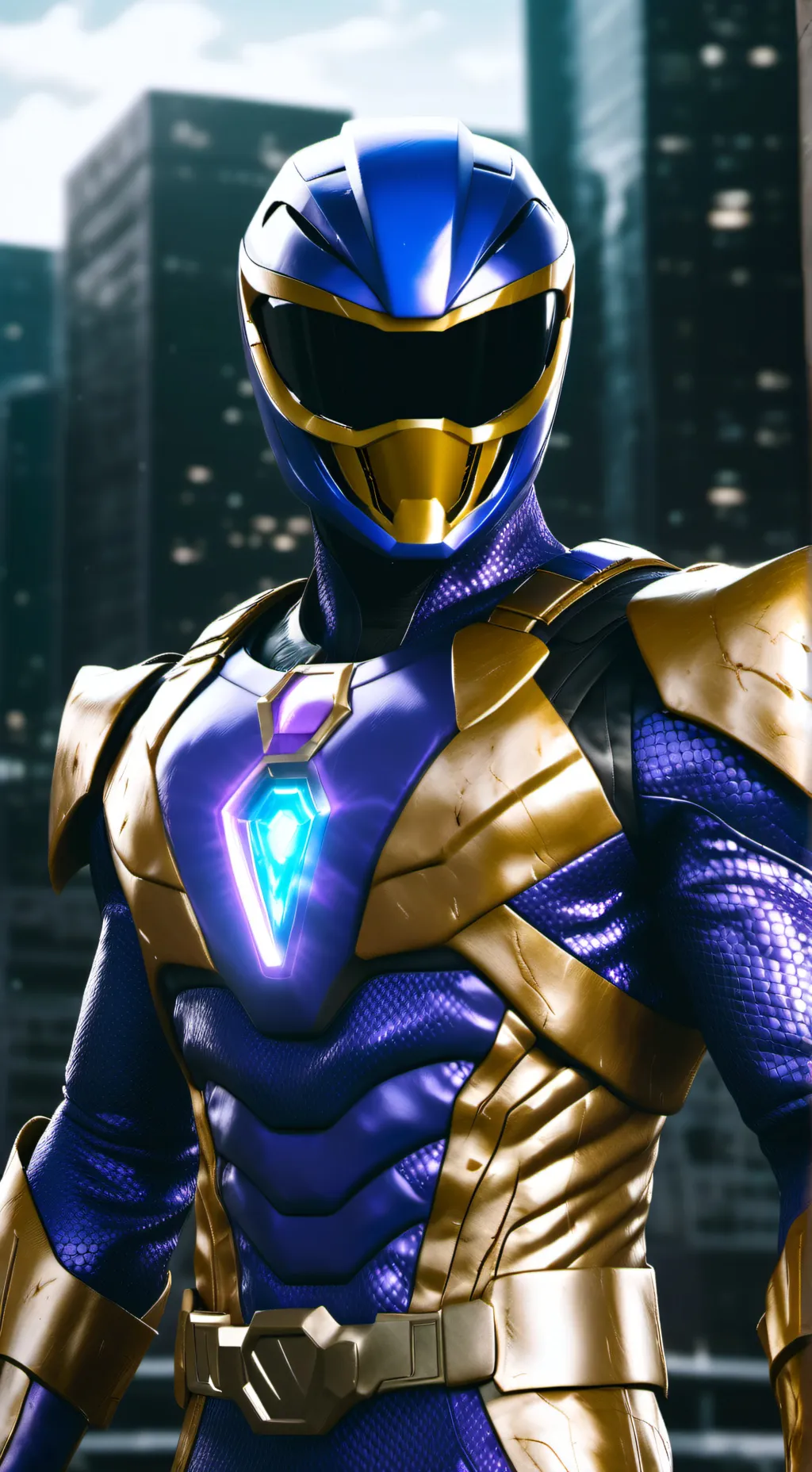 ai character: Evil power ranger  background