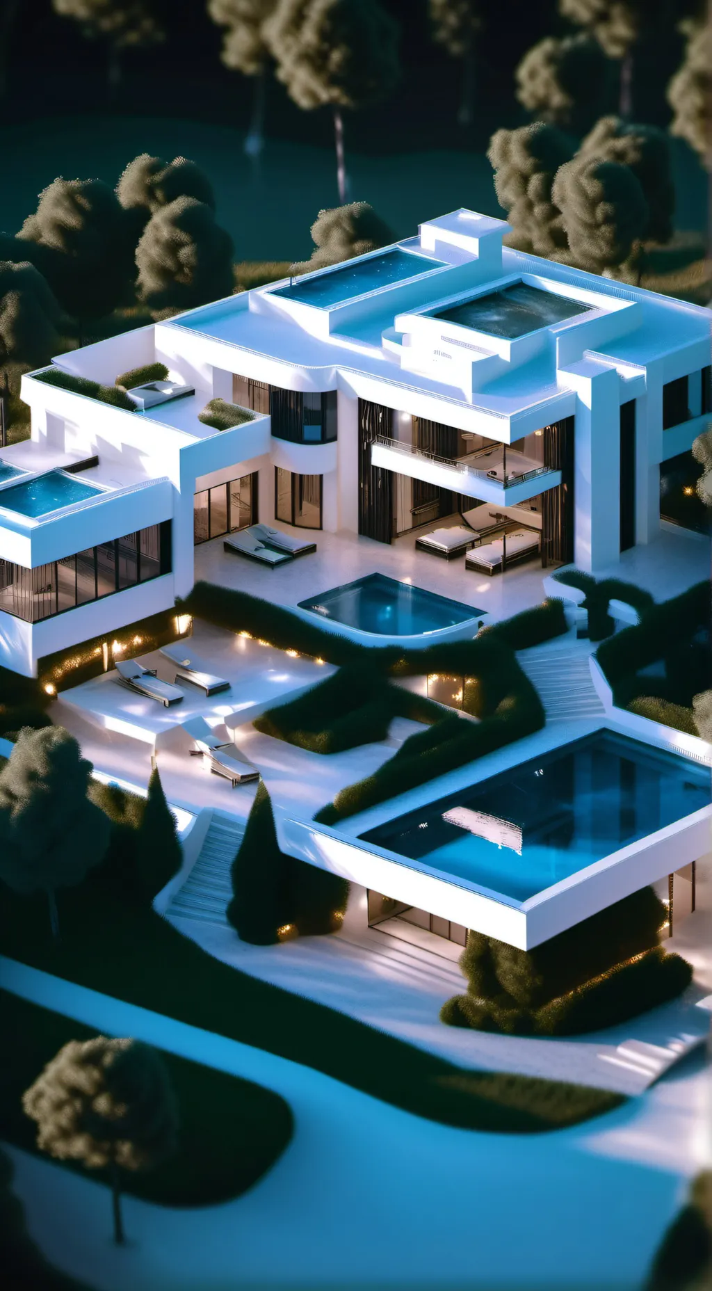 ai character: A huge mansion  background