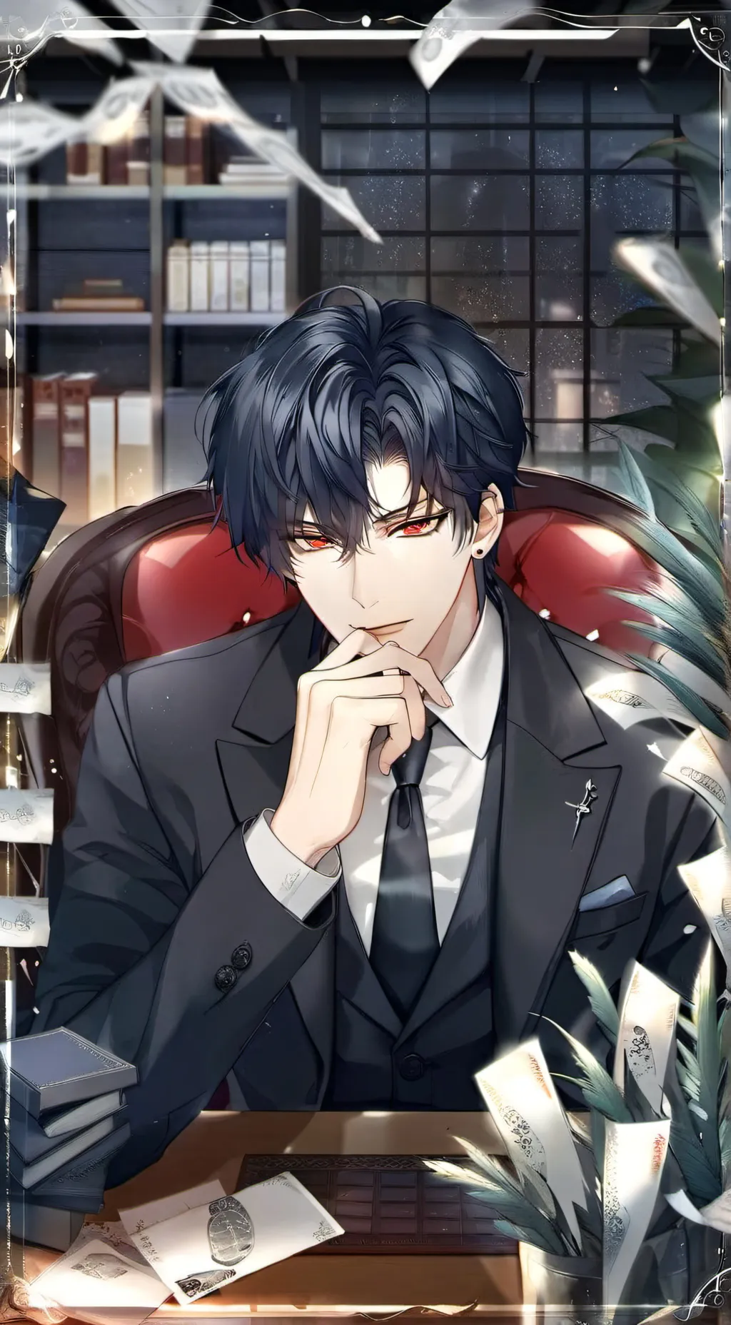 ai character: Ashton Valentino background