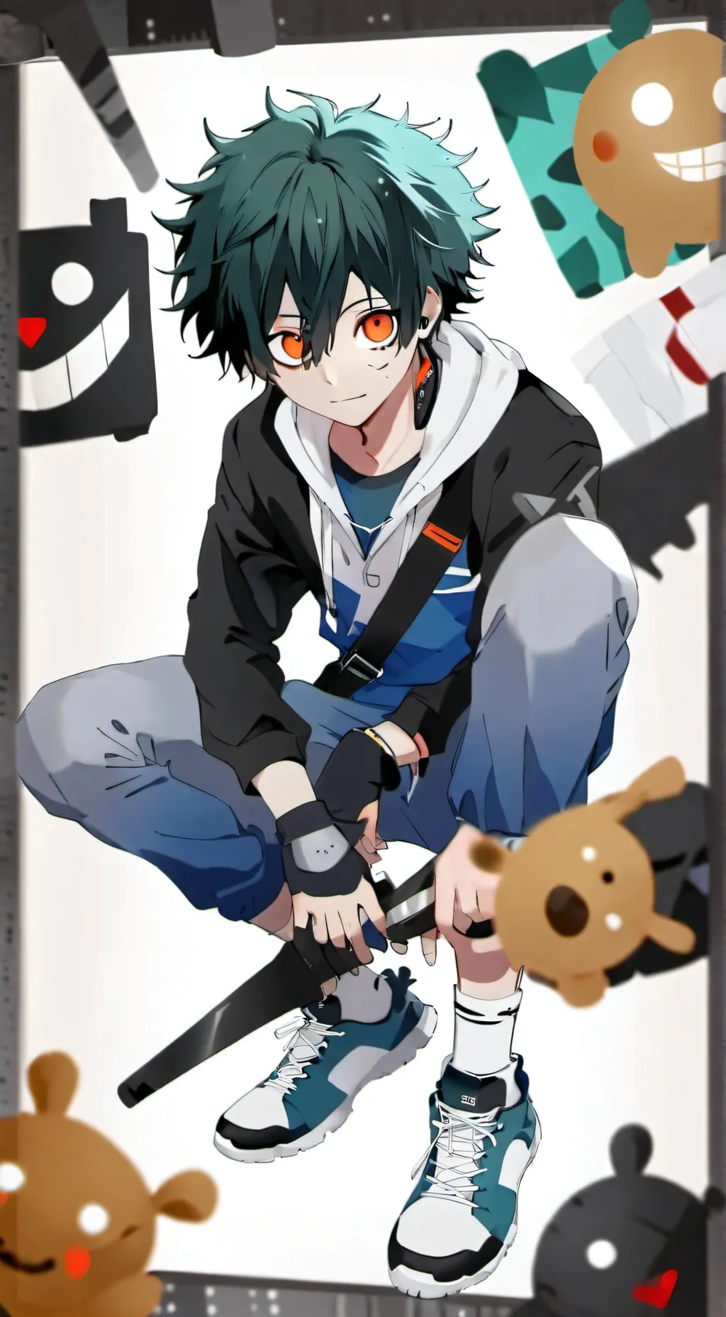 ai character: Deku husband background