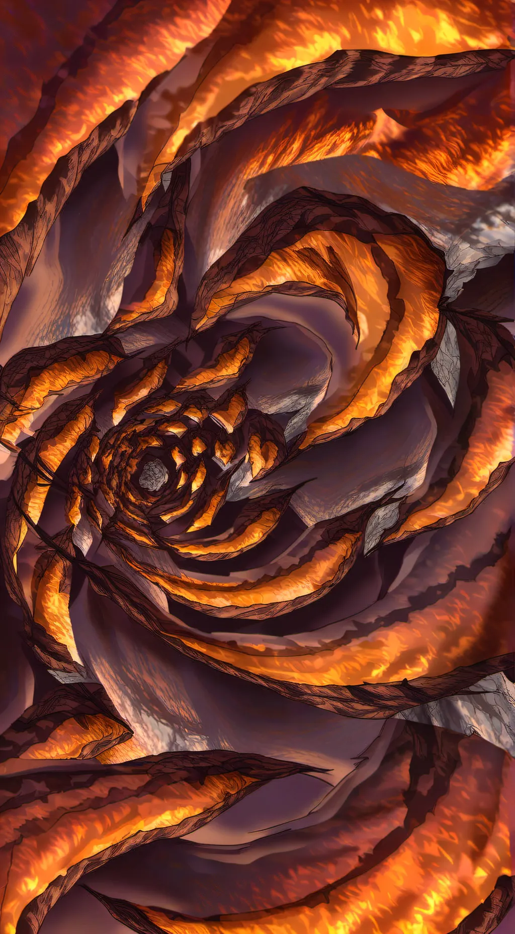 ai character: caçadores dragão  background