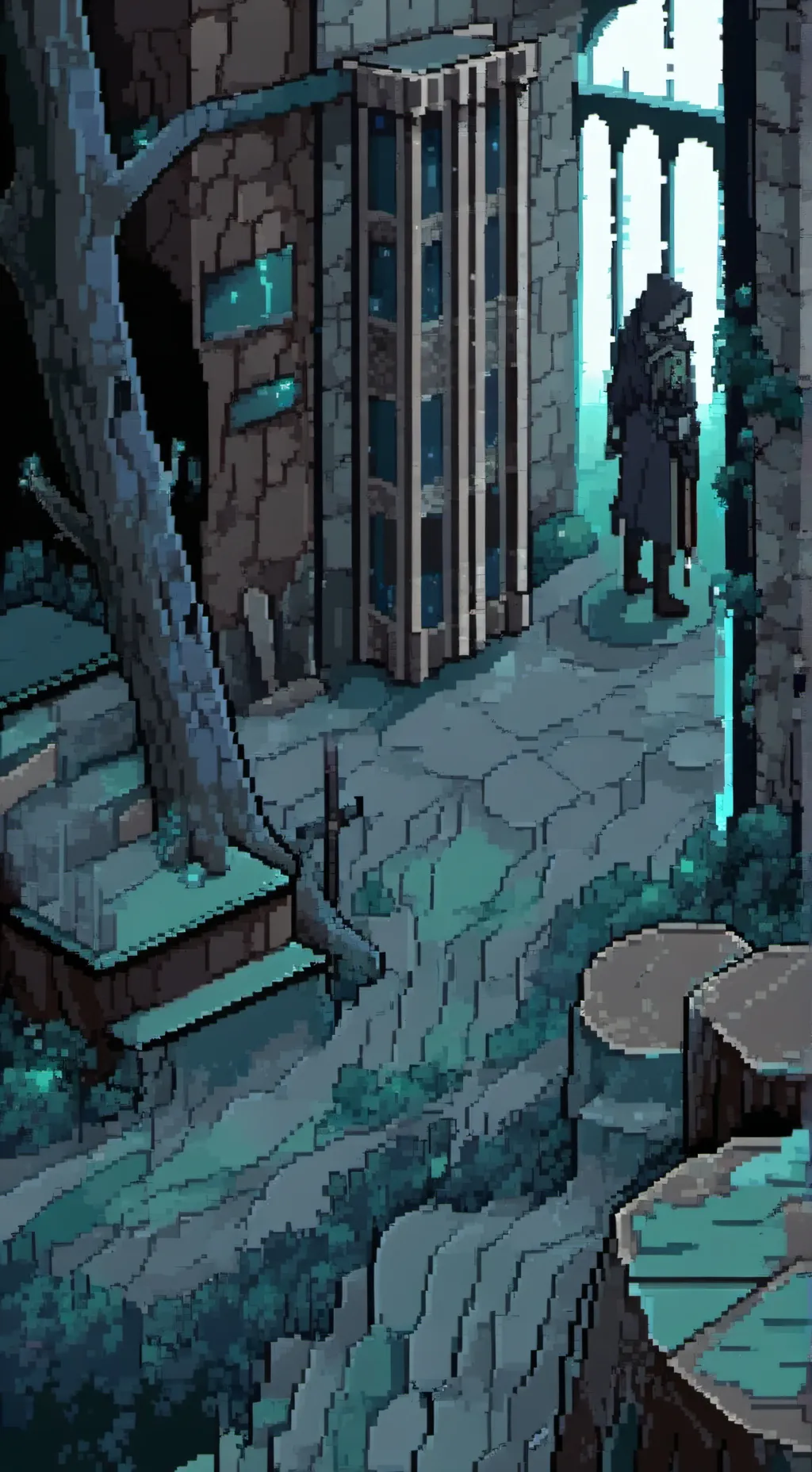 ai character: projet small background