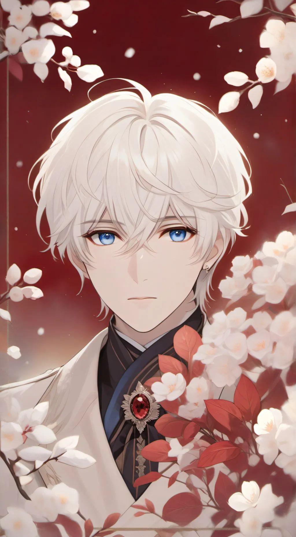 ai character: saturo gojo 💙🩵💙🩵 background