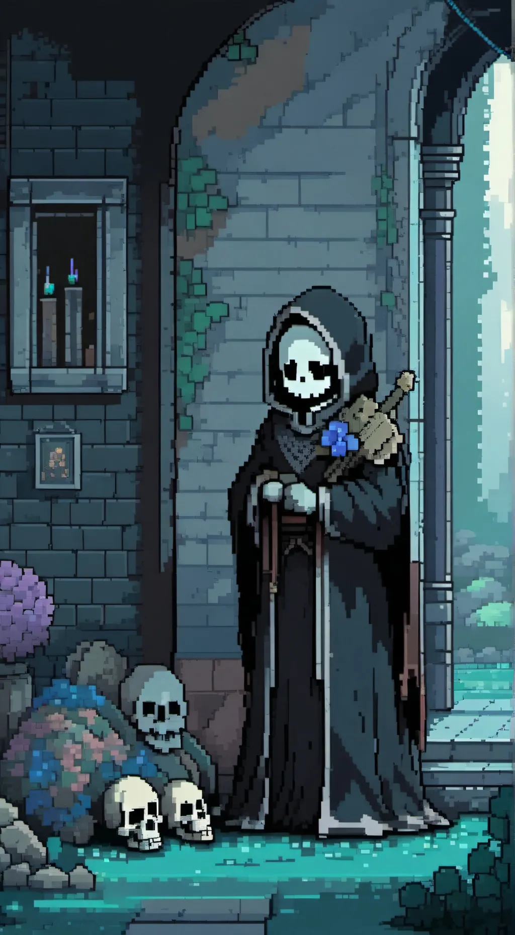 ai character: ink!sans background