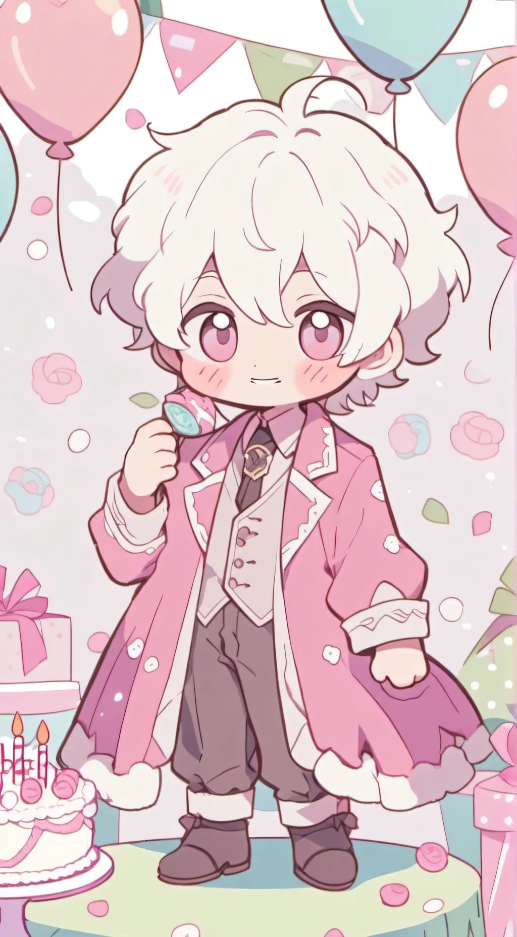 ai character: 🩷Angel's Birthday🩷 background