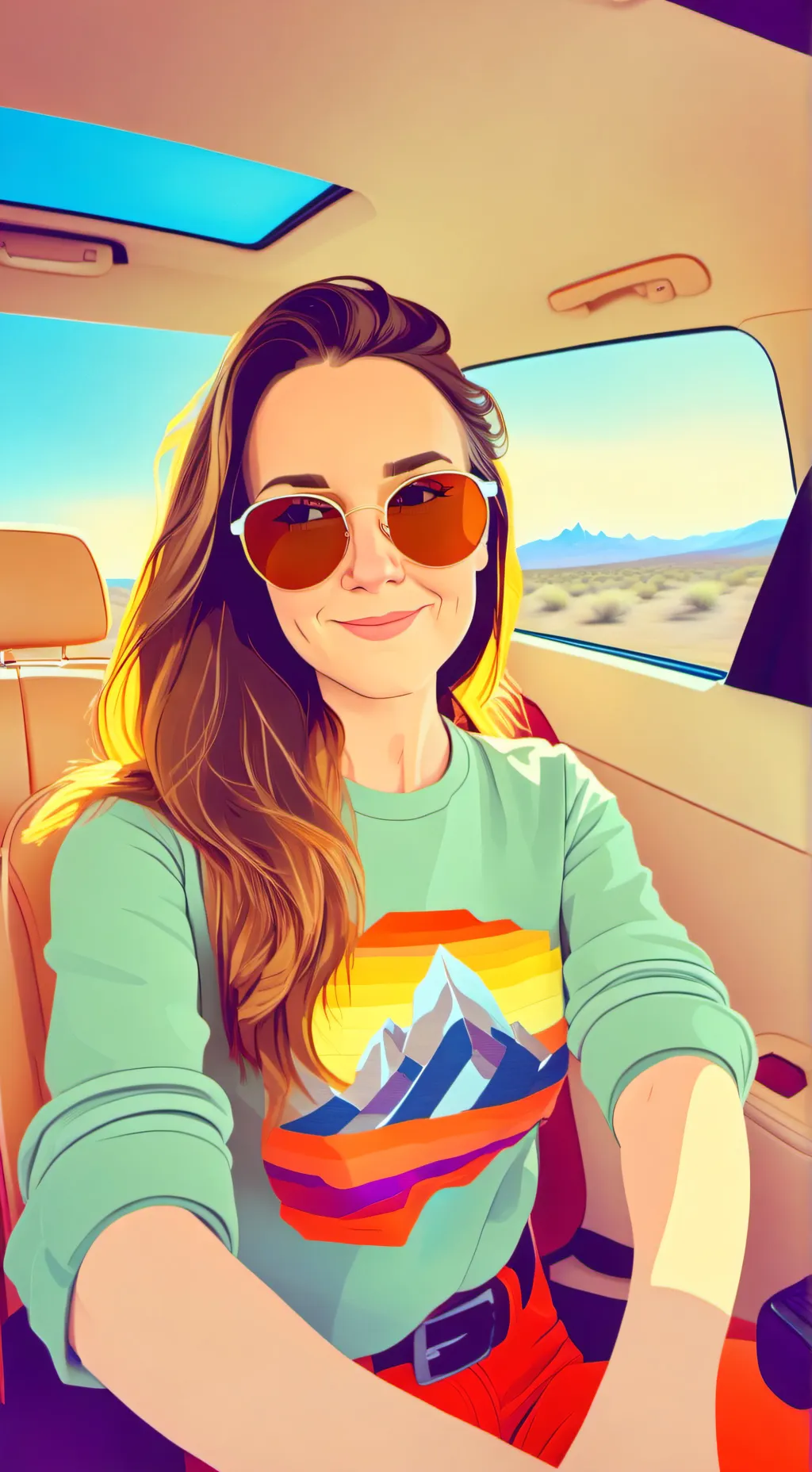 ai character: Summer background