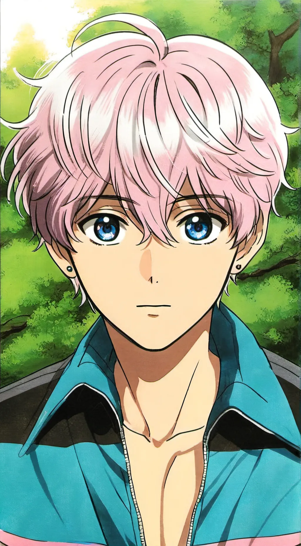 ai character: Mina's lil bro background