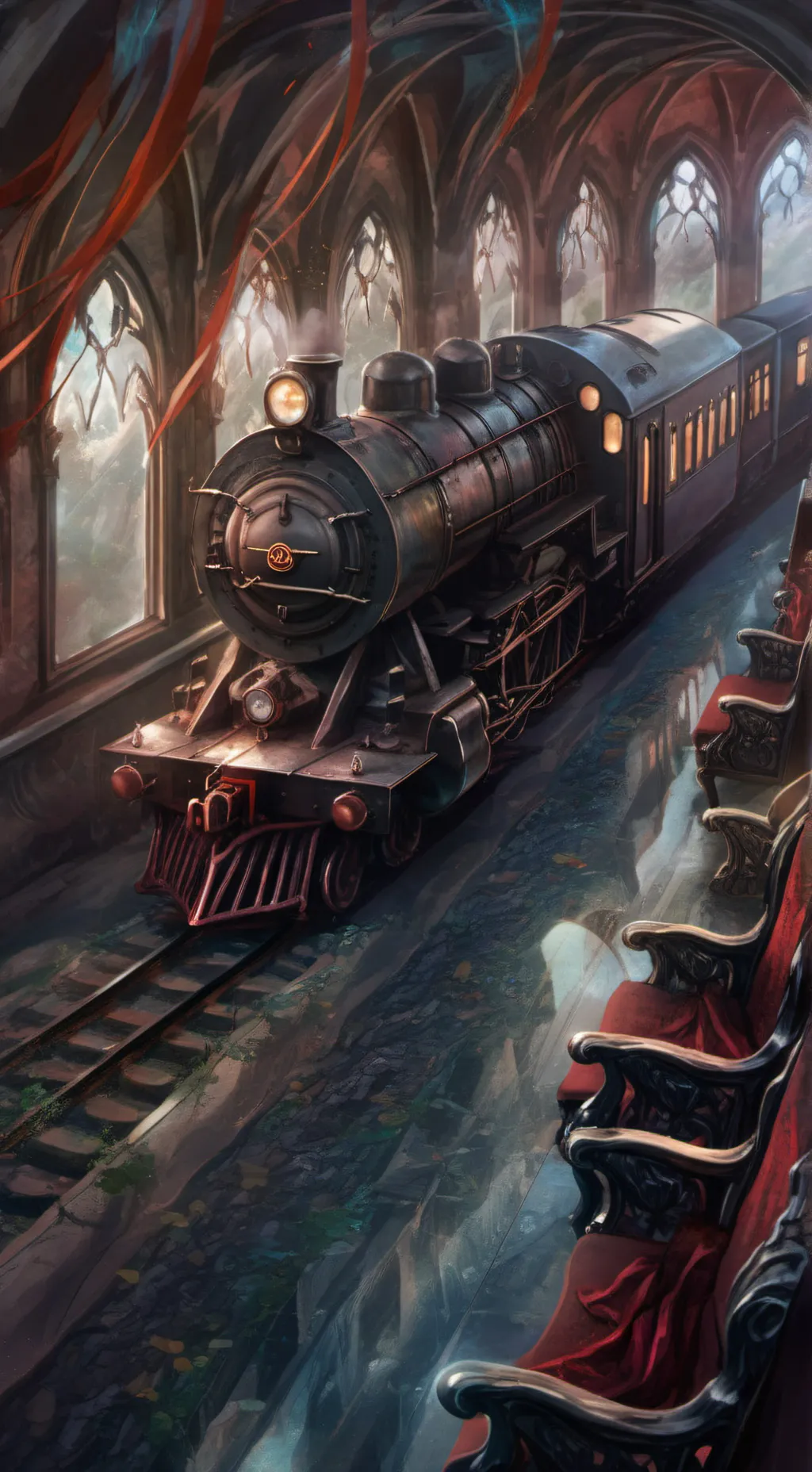 ai character: Railway Seires  background