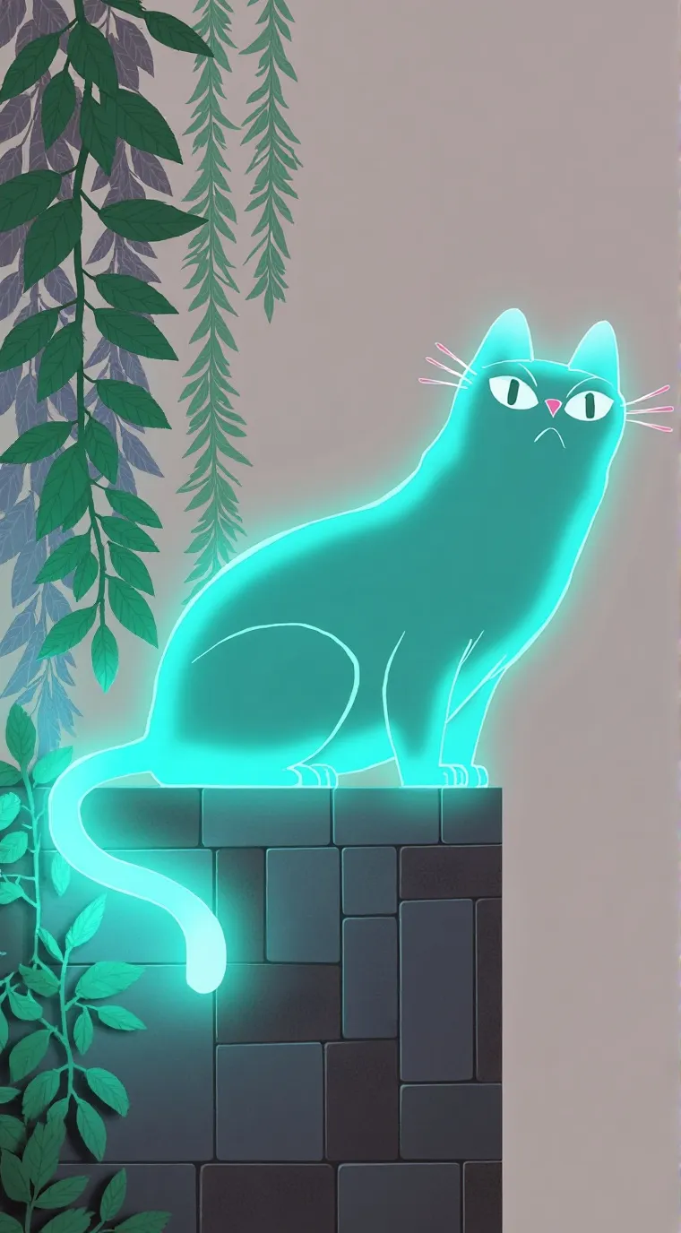 ai character: a cat background