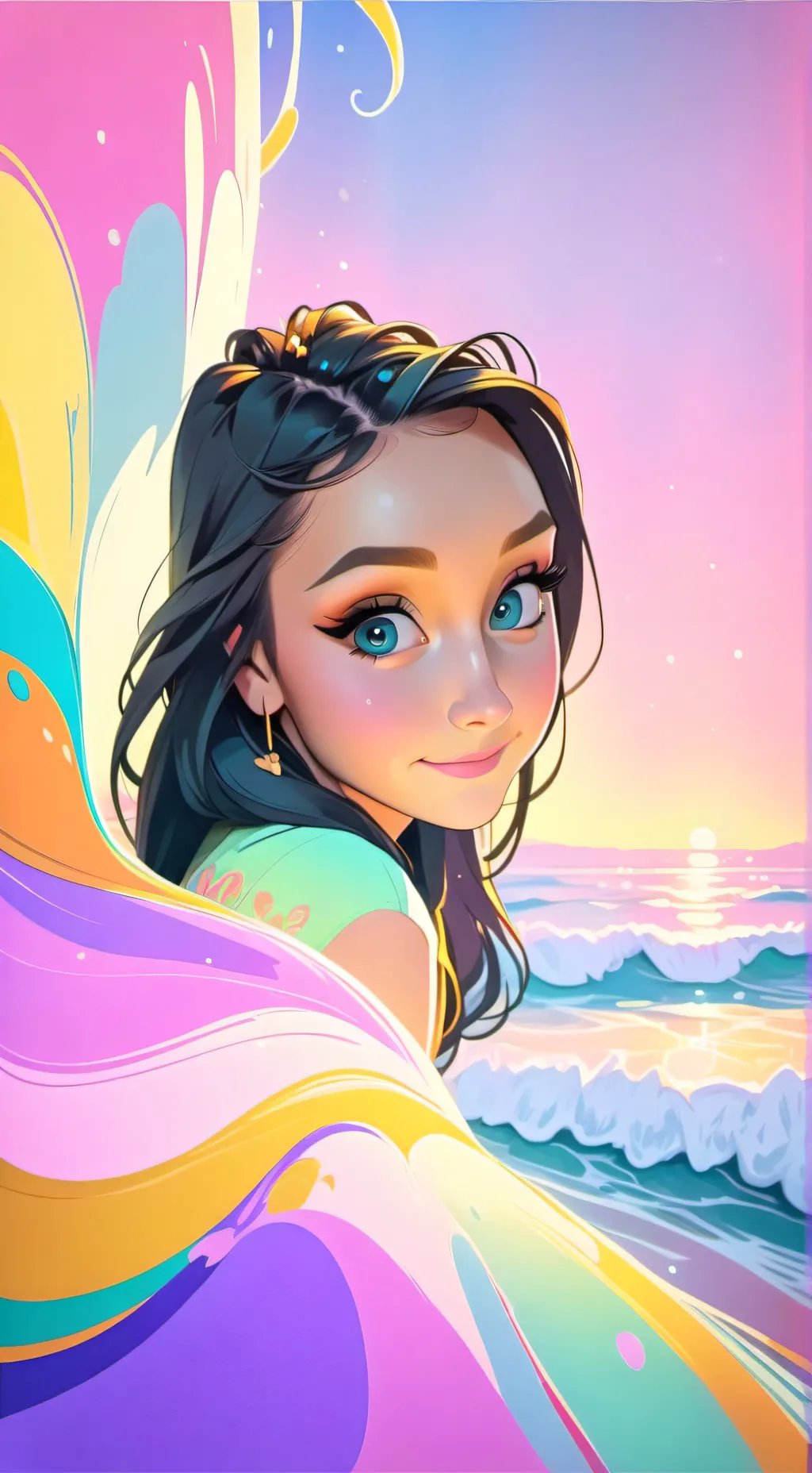 ai character: Rayne background