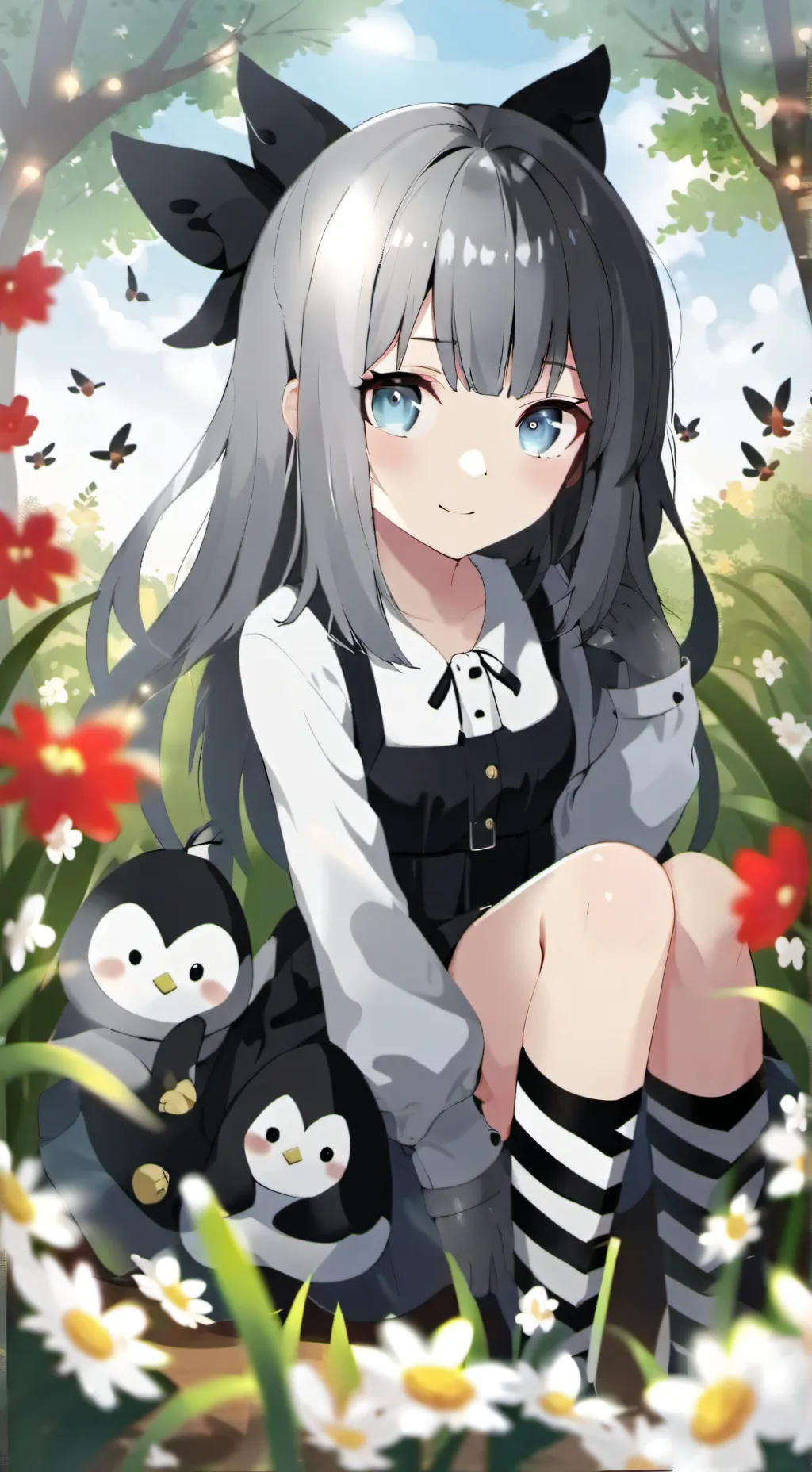 ai character: Crazy girl  background