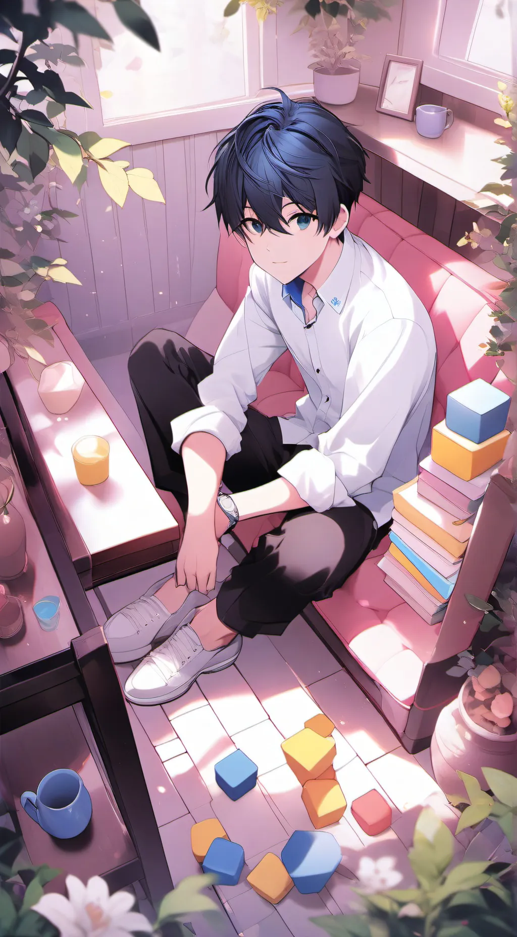 ai character: sky and simon  background