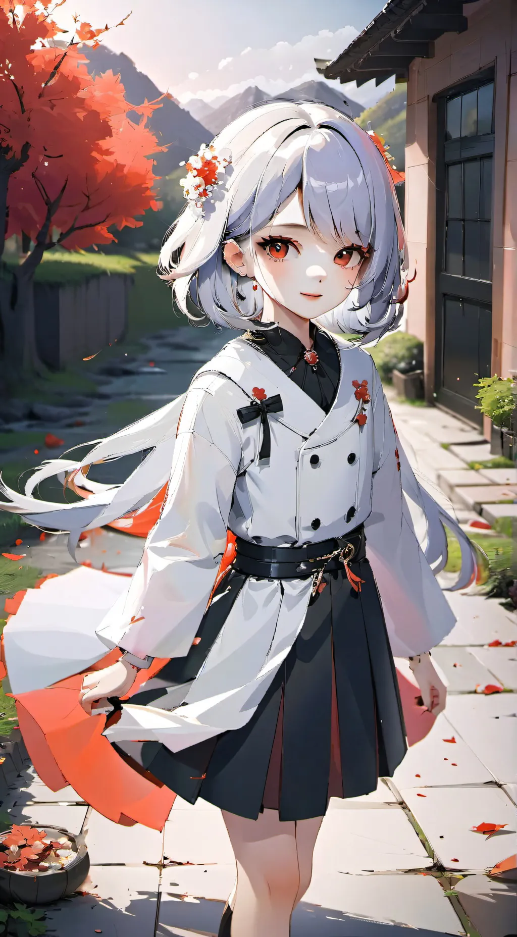 ai character: Girl background