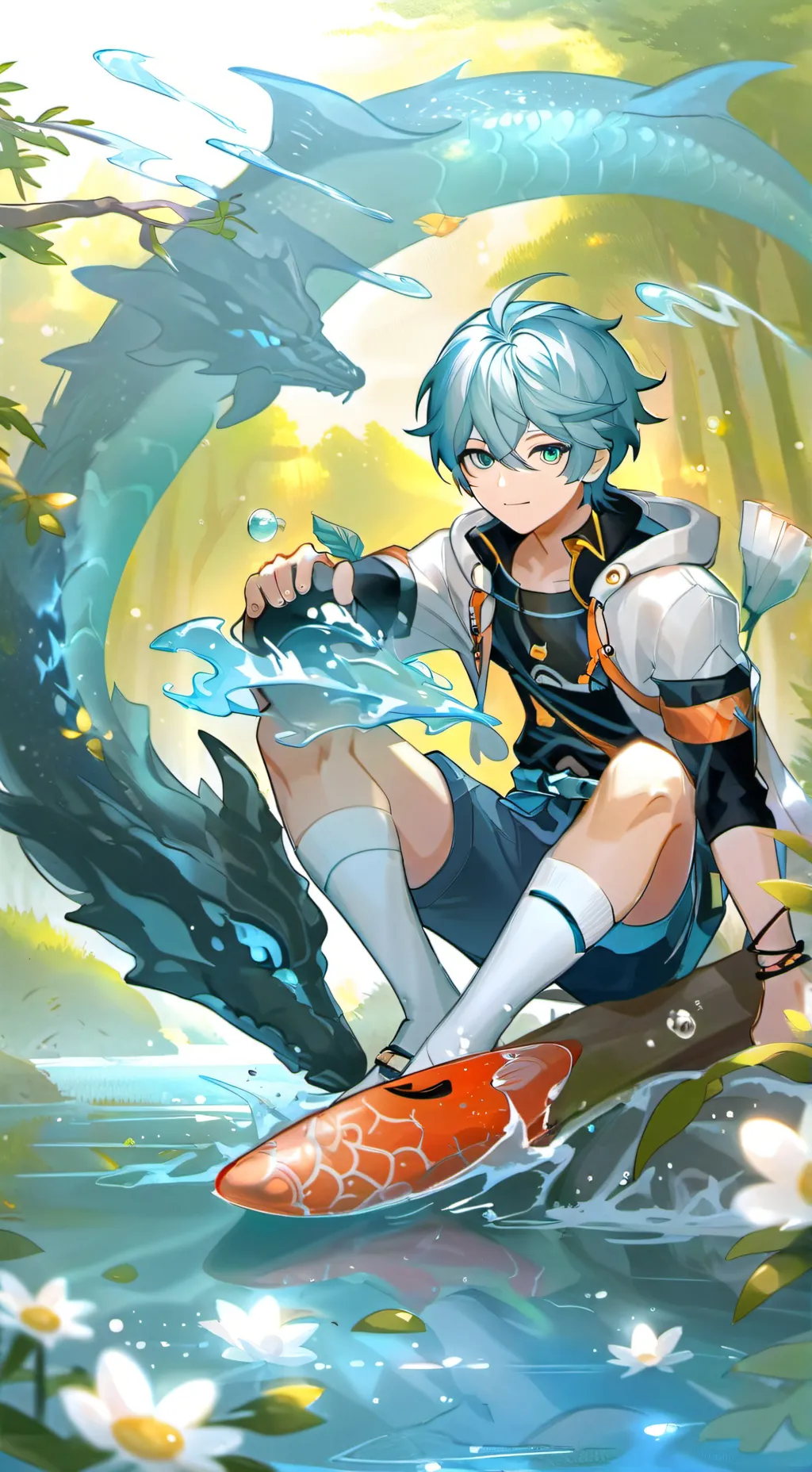 ai character: Genshin Planout  background