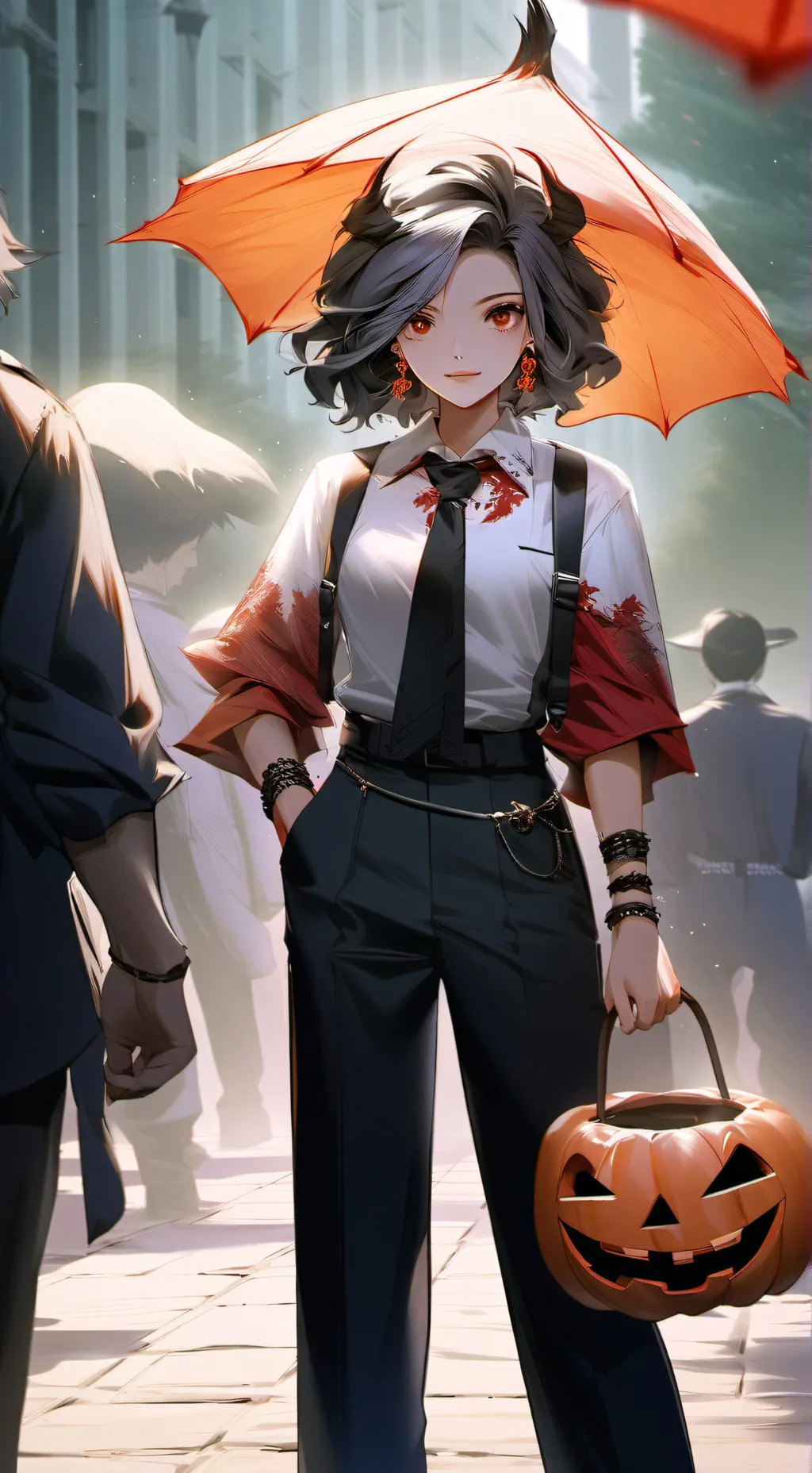 ai character: vampira▫️▪️ background