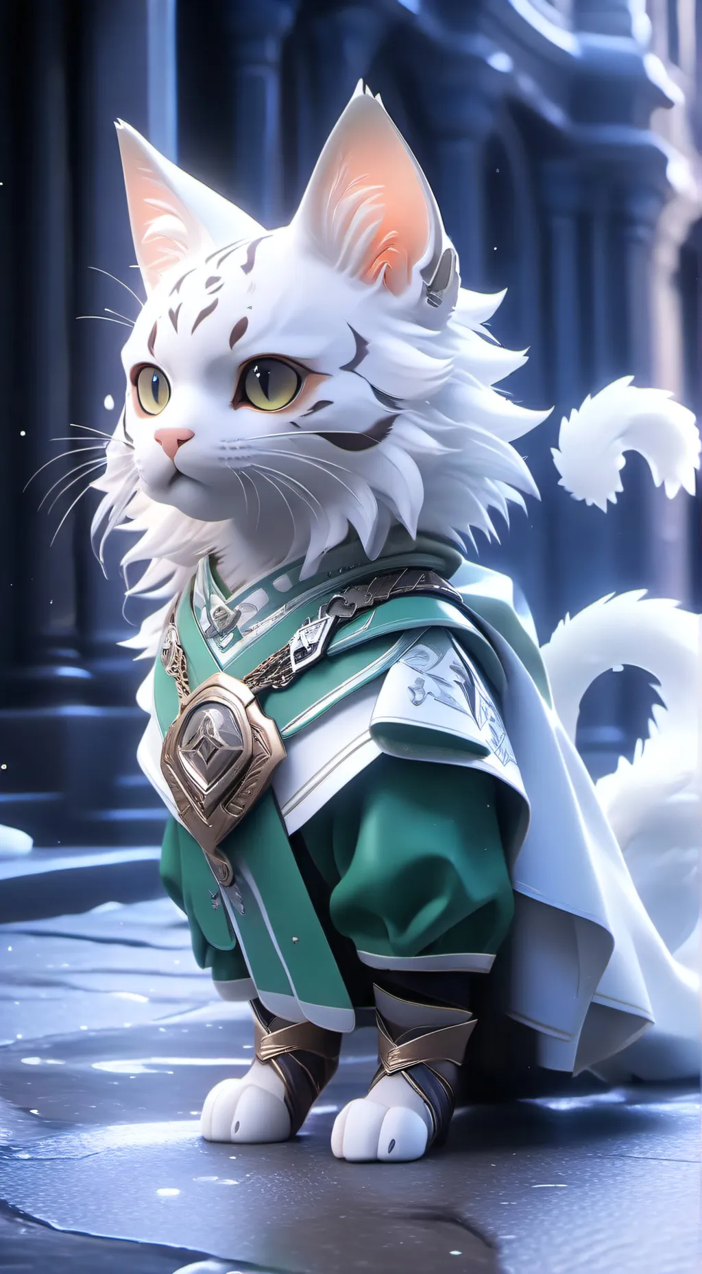 ai character: muchilio el gato background