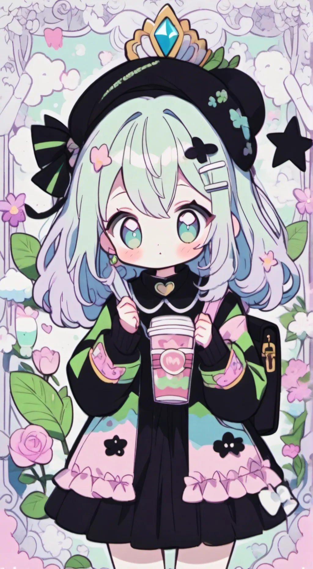 ai character: Anime Minecraft ! background