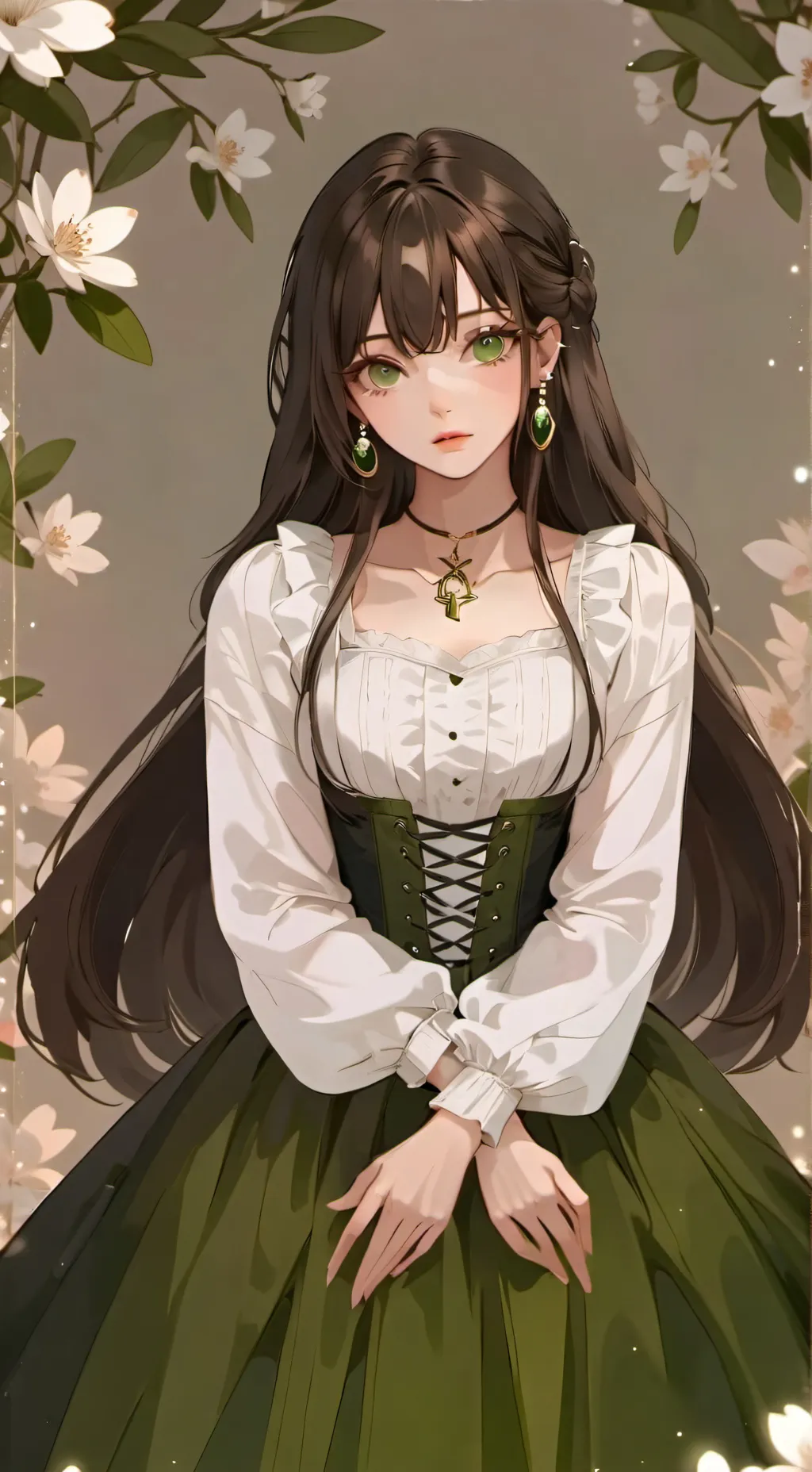 ai character: Leonore  background