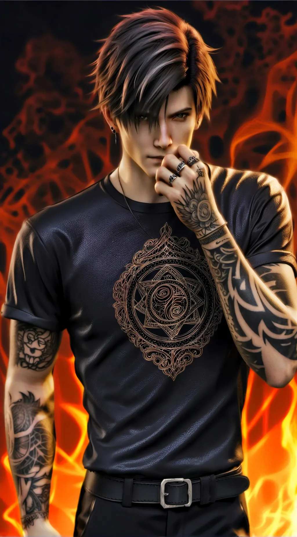 ai character: Aaron background