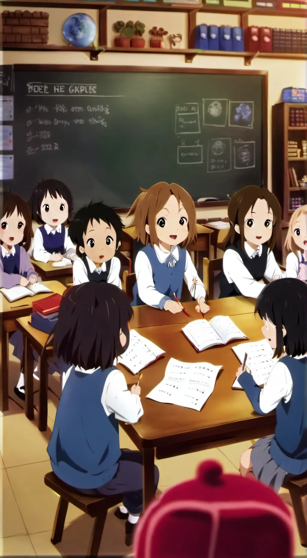 ai character: second grade class background