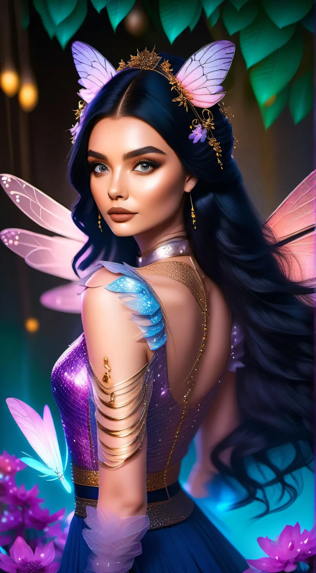 ai character: Сапфира  background