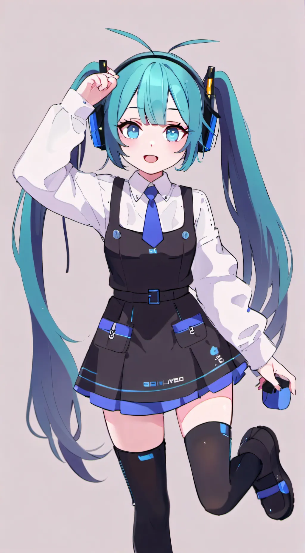 ai character: Crazy miku background
