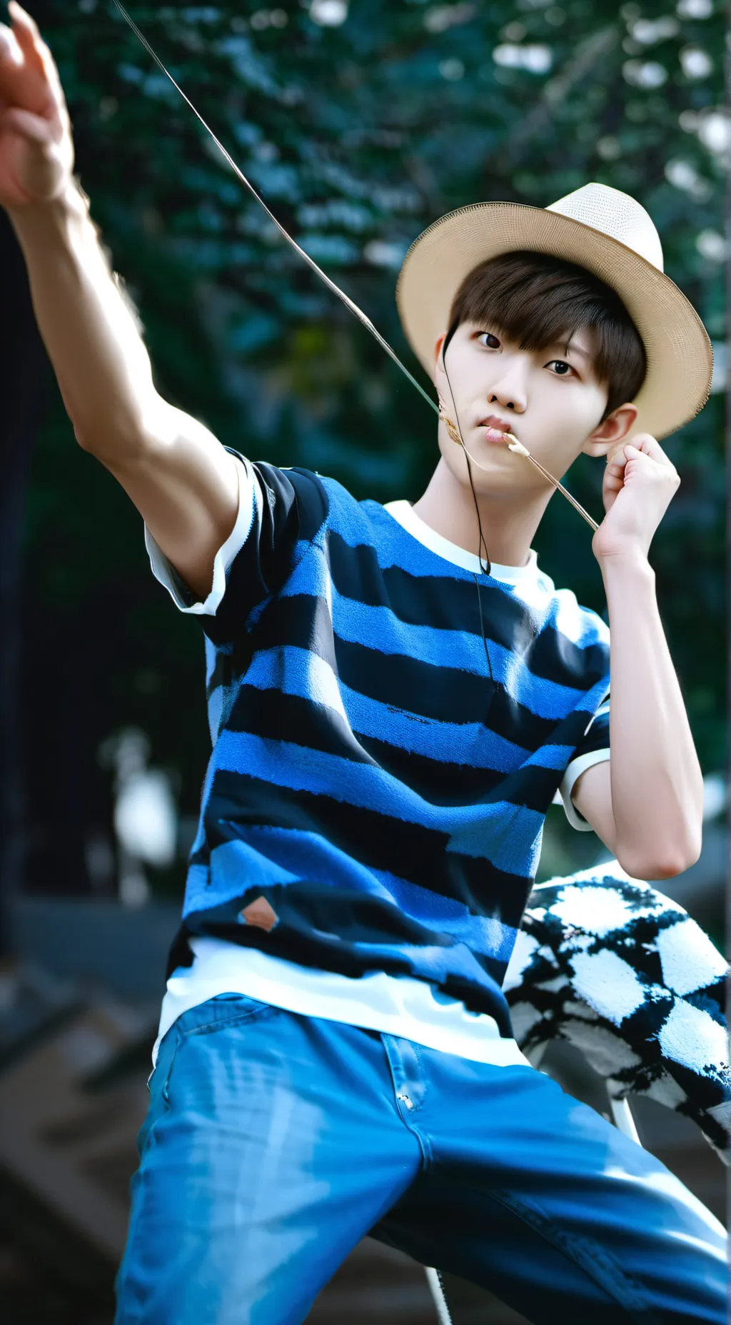 ai character: J-Hope  background