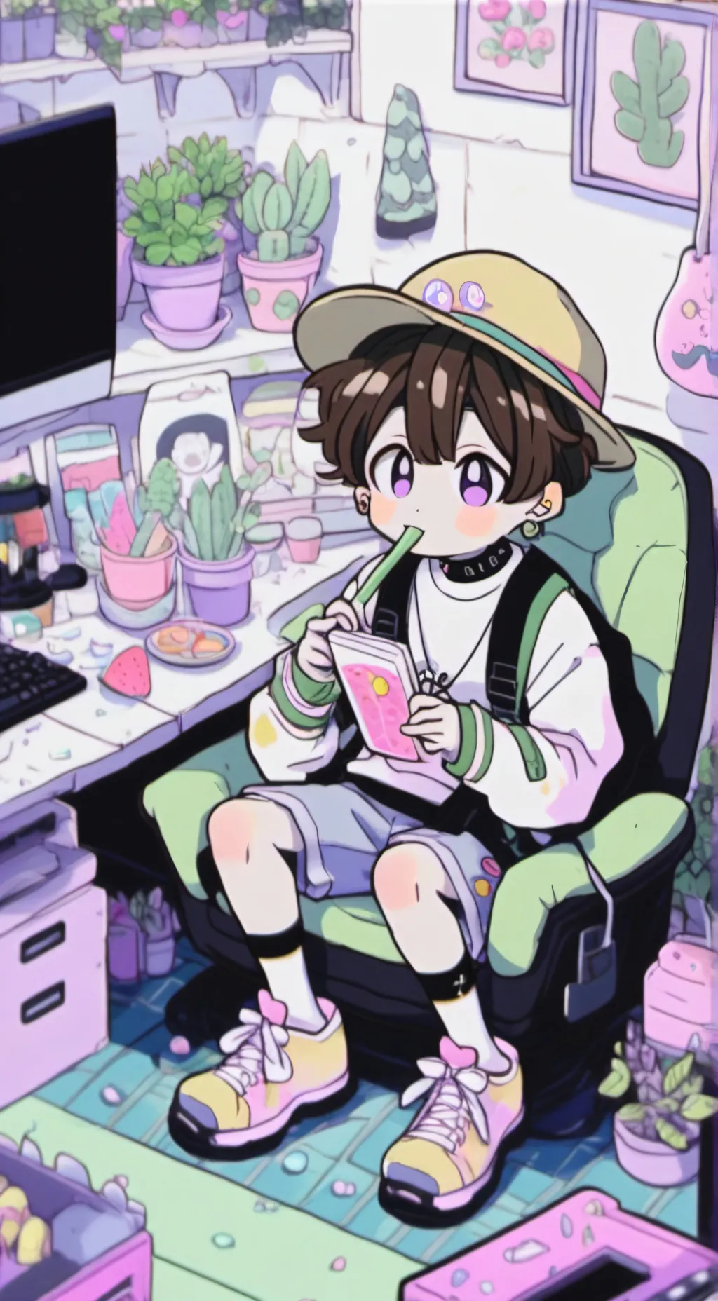 ai character: tubers93  background