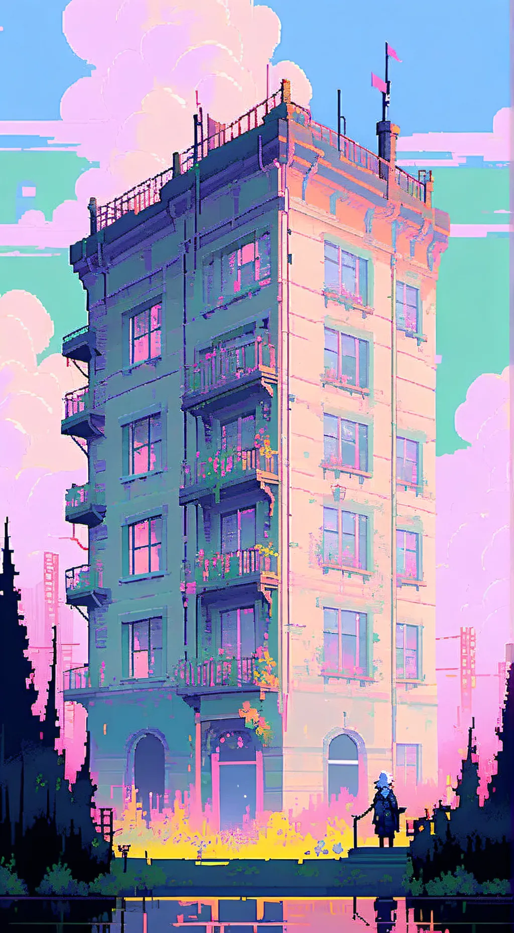 ai character: DW INFECTION background