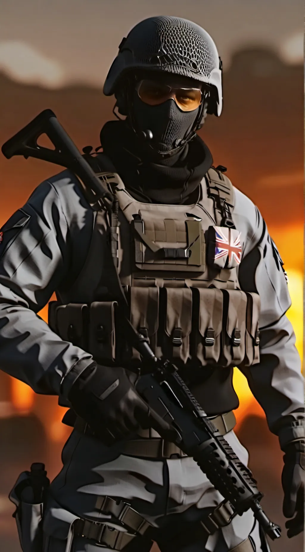 ai character: Ghost background