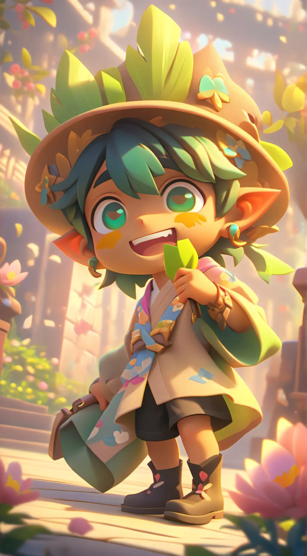 ai character: goodbye background