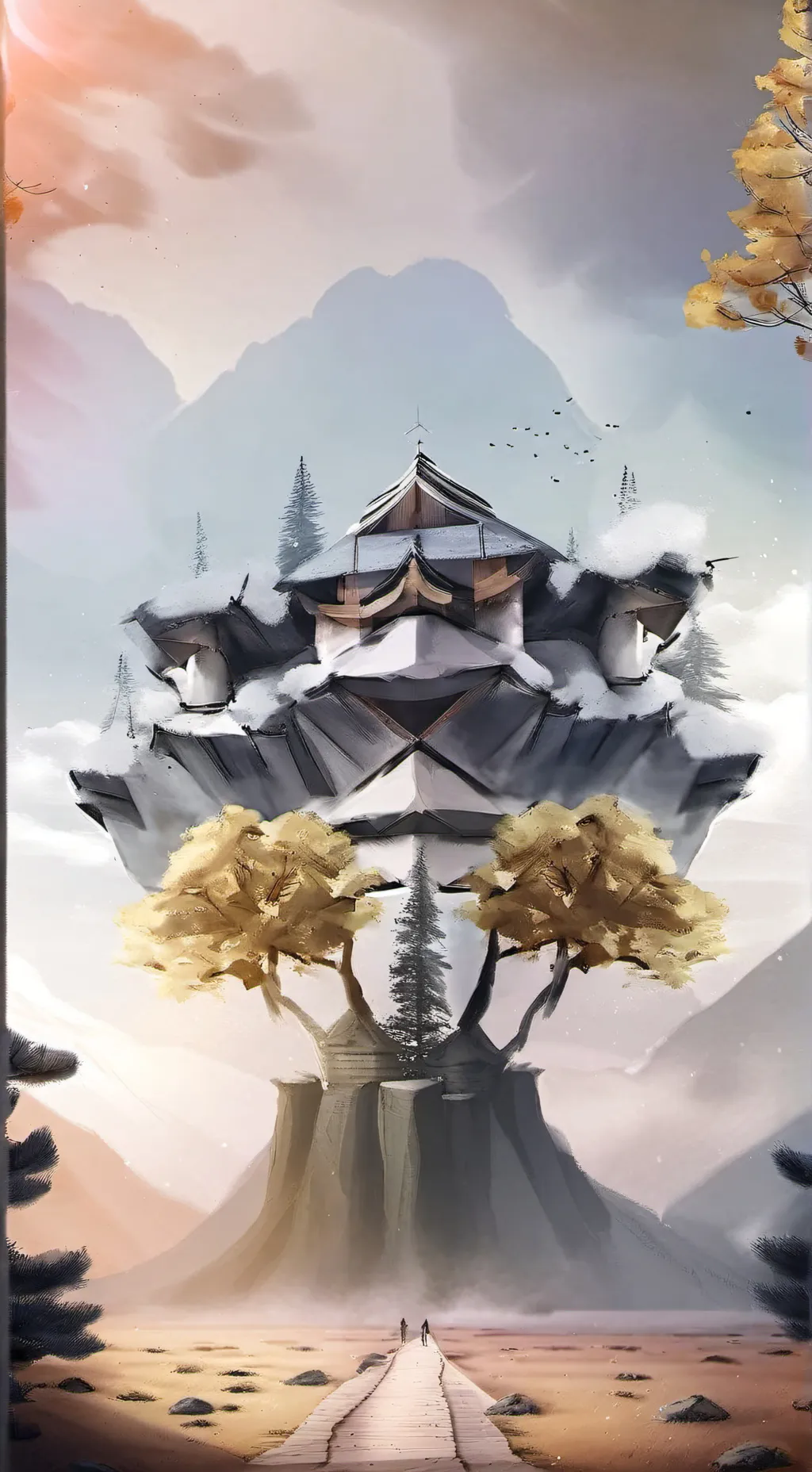 ai character: ~fpe chirstmas~🩷🩵 background