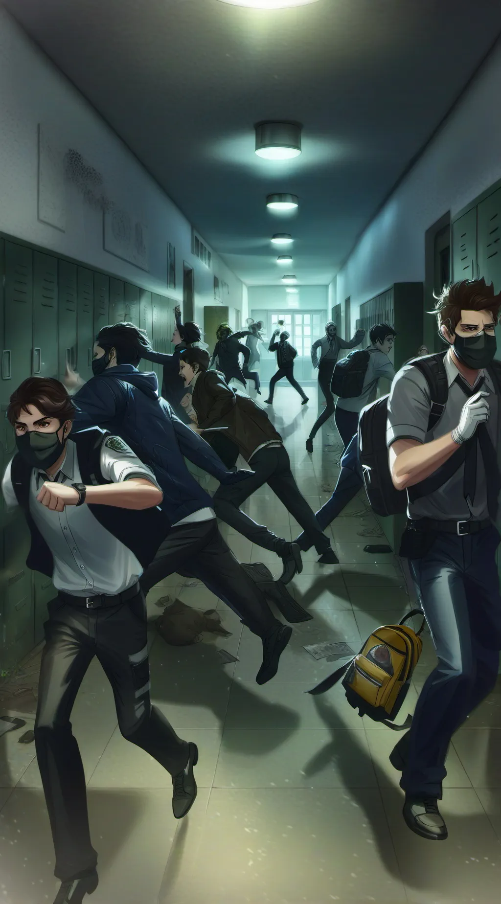 ai character: outbreak at school background