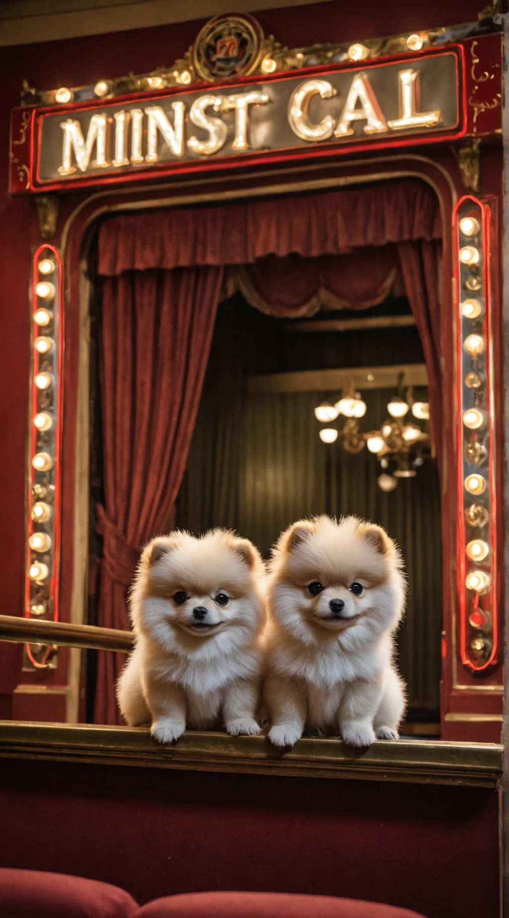 ai character: Miniest poms movie background