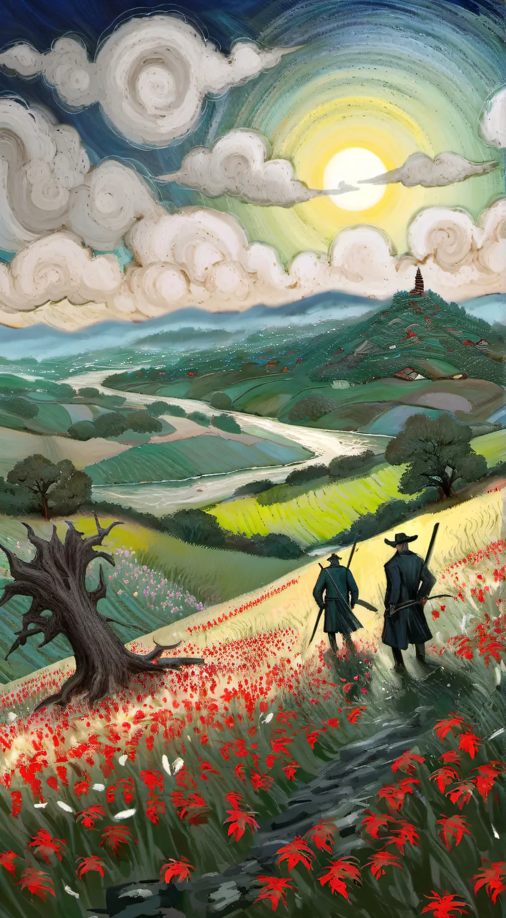 ai character: Demon word background